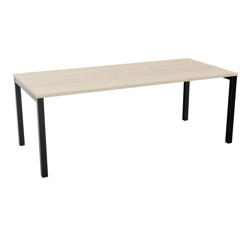 BUREAU ARIAL T RECT L200 P90EP25 PIED CARRE ARCHE FX RZ SG