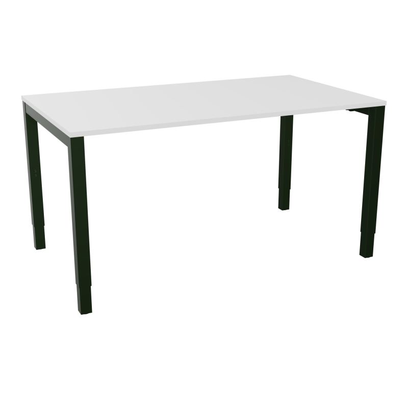 BUREAU ARIAL T RECT L140XP80EP19 PIED CARRE ARCHE REGLABLE MG ST