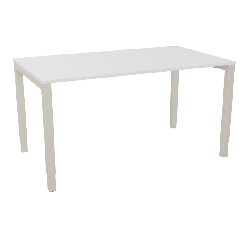 BUREAU ARIAL T RECT L140XP80EP19 PIED CARRE ARCHE REGLABLE MG ZC