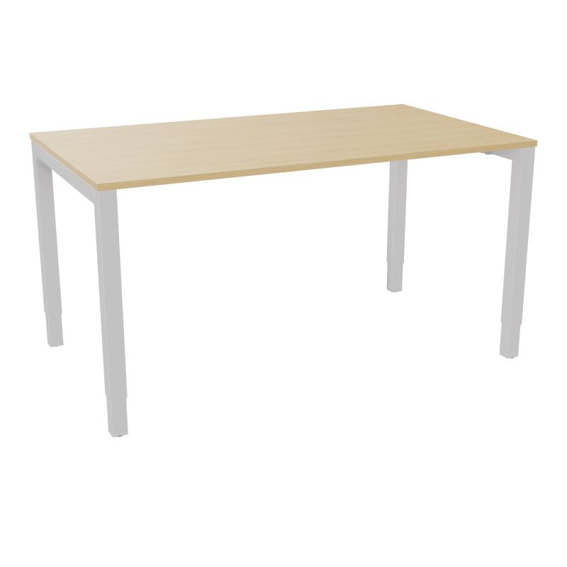 BUREAU ARIAL T RECT L140XP80EP19 PIED CARRE ARCHE REGLABLE  R1 SD