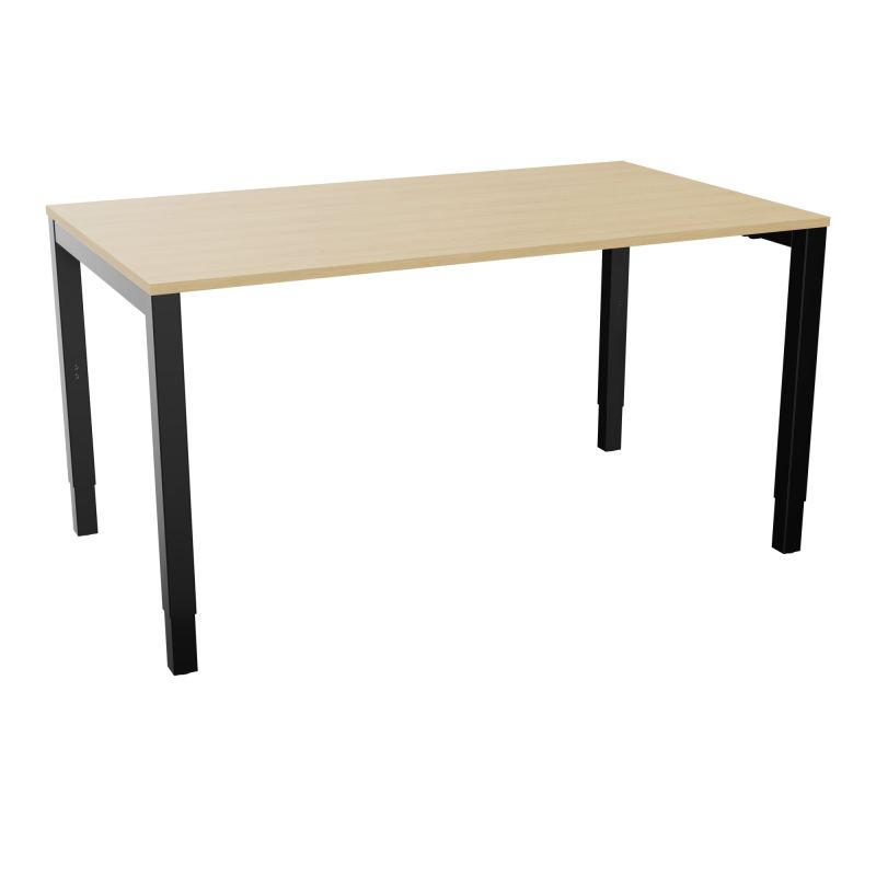 BUREAU ARIAL T RECT L140XP80 EP19 PIED CARRE ARCHE REGLABLE  R1 SG