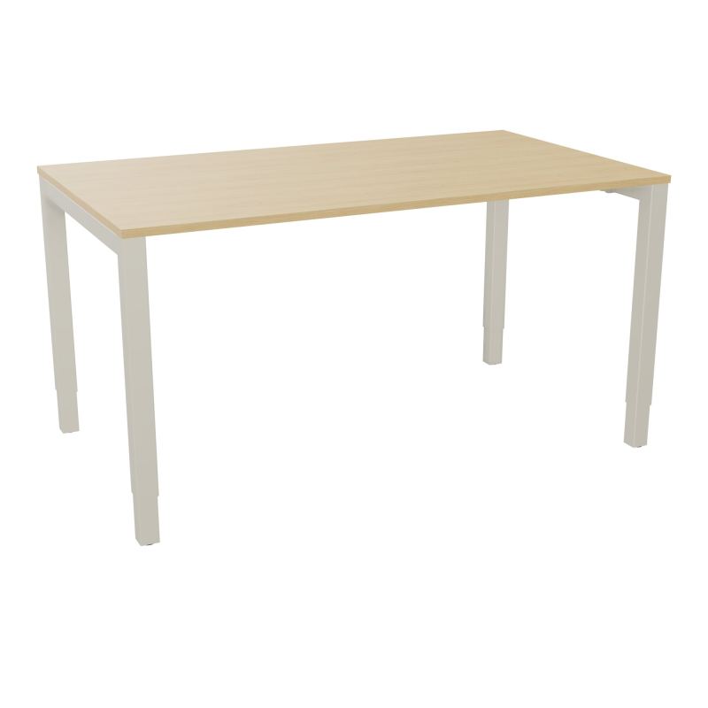 BUREAU ARIAL T RECT L140XP80EP19 PIED CARRE ARCHE REGLABLE  R1 ZC