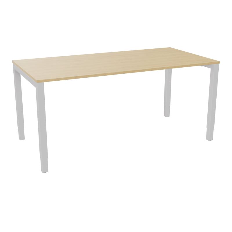 BUREAU ARIAL T RECT L160XP80EP19 PIED CARRE ARCHE REGLABLE  R1 SD