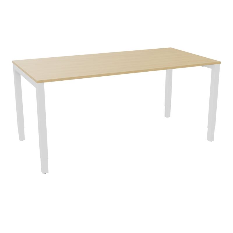BUREAU ARIAL T RECT L160XP80 EP19 PIED CARRE ARCHE REGLABLE  R1 SO