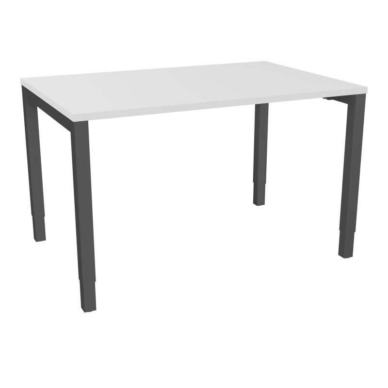 BUREAU ARIAL T RECT L120XP80EP25 PIED CARRE ARCHE REGLABLE MG SC