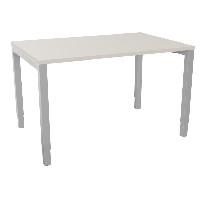 BUREAU ARIAL T RECT L120XP80EP25 PIED CARRE ARCHE REGLABLE N5 SA