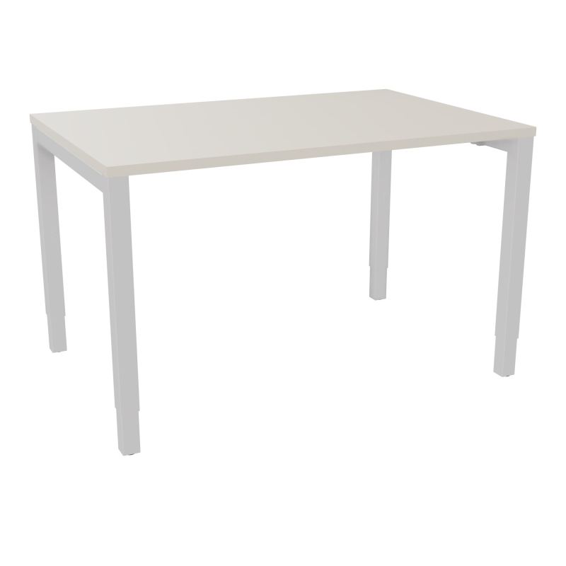 BUREAU ARIAL T RECT L120XP80EP25 PIED CARRE ARCHE REGLABLE N5 SD