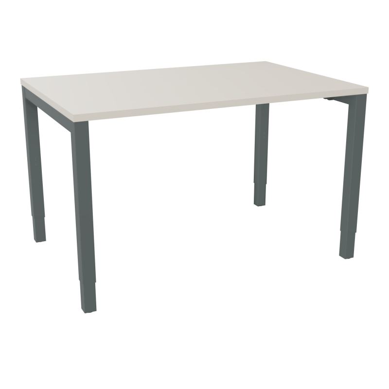 BUREAU ARIAL T RECT L120XP80EP25 PIED CARRE ARCHE REGLABLE N5 SU