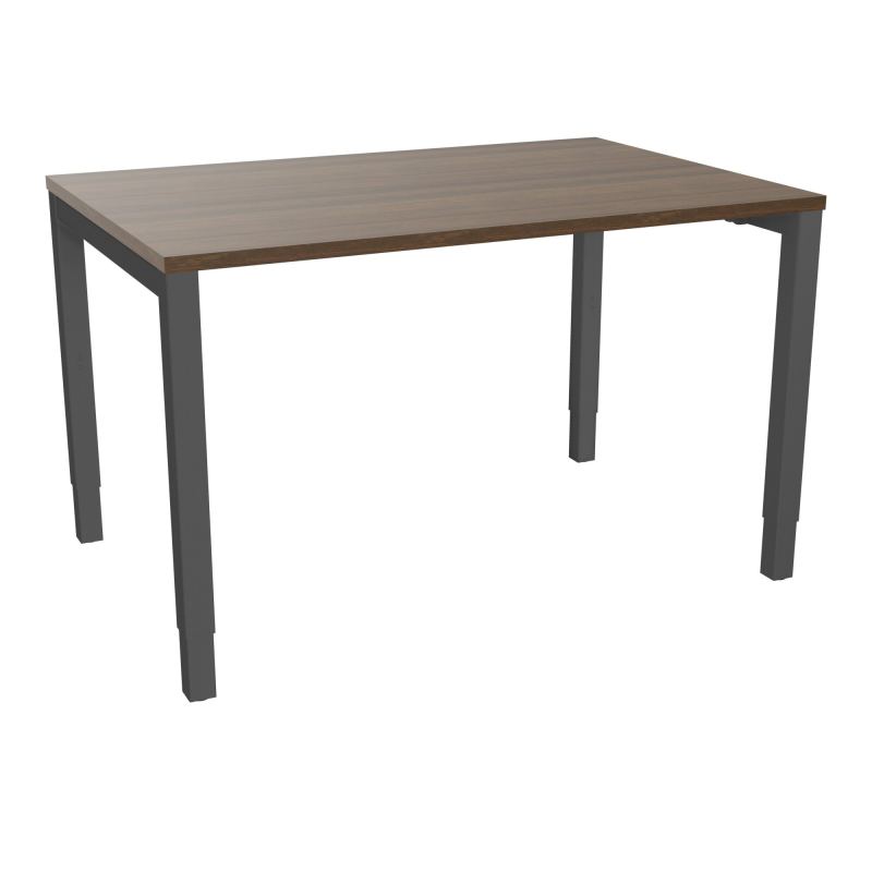 BUREAU ARIAL T RECT L120XP80EP25 PIED CARRE ARCHE REGLABLE N6 SC