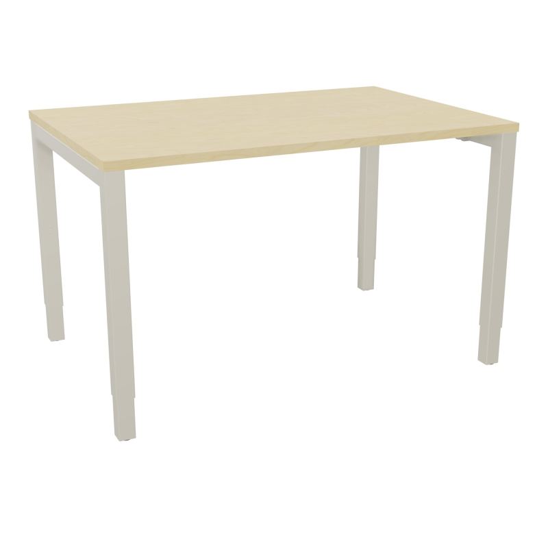 BUREAU ARIAL T RECT L120XP80EP25 PIED CARRE ARCHE REGLABLE N8 ZC