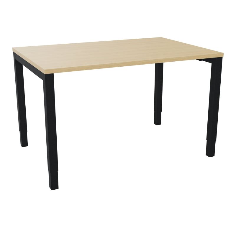 BUREAU ARIAL T RECT L120XP80EP25 PIED CARRE ARCHE REGLABLE  R1 ZP