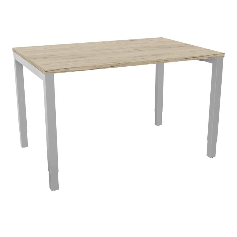 BUREAU ARIAL T RECT L120XP80 EP25 PIED CARRE ARCHE REGLABLE  R3 SA