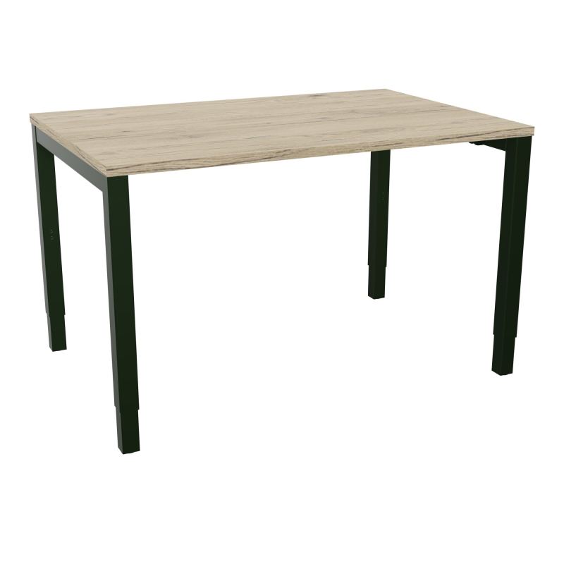 BUREAU ARIAL T RECT L120XP80EP25 PIED CARRE ARCHE REGLABLE R3 ST