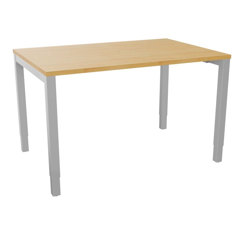 BUREAU ARIAL T RECT L120XP80EP25 PIED CARRE ARCHE REGLABLE  R5 SA