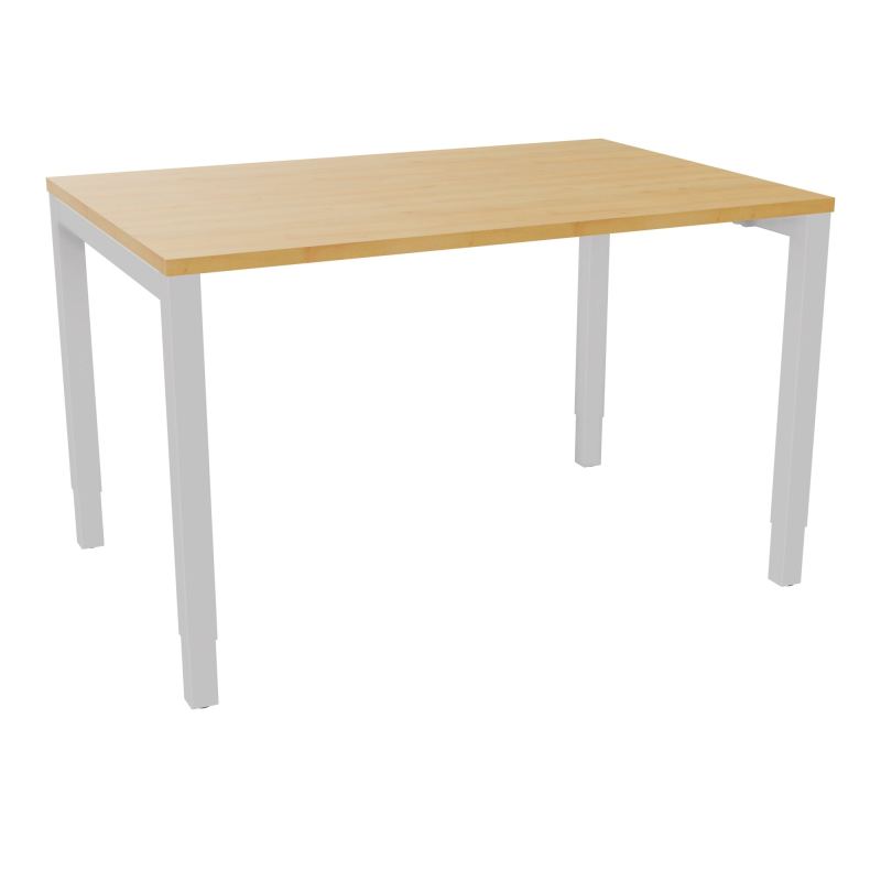 BUREAU ARIAL T RECT L120XP80EP25 PIED CARRE ARCHE REGLABLE  R5 SD
