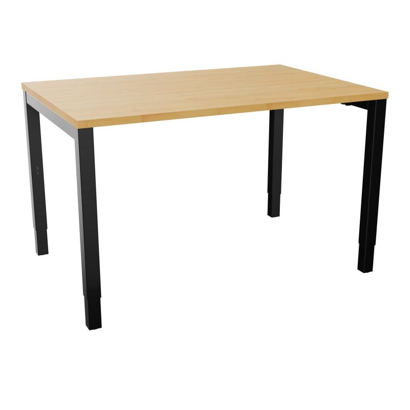 BUREAU ARIAL T RECT L120XP80EP25 PIED CARRE ARCHE REGLABLE  R5 SG