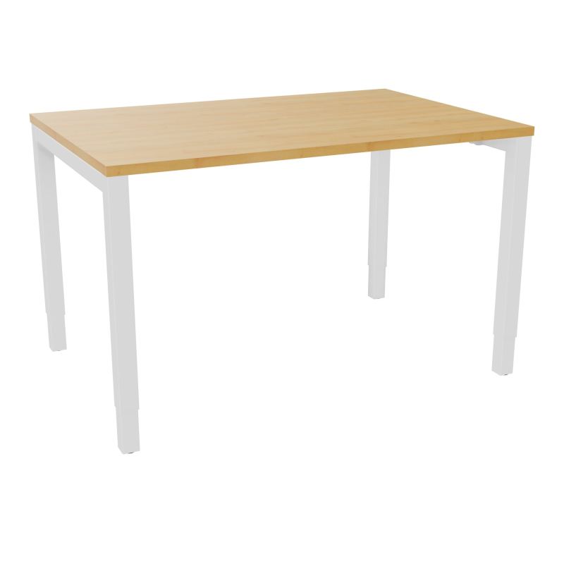 BUREAU ARIAL T RECT L120XP80EP25 PIED CARRE ARCHE REGLABLE  R5 SO
