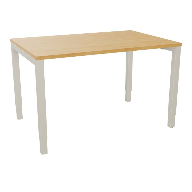 BUREAU ARIAL T RECT L120XP80EP25 PIED CARRE ARCHE REGLABLE  R5 ZC