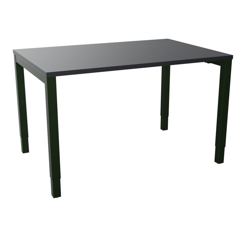 BUREAU ARIAL T RECT L120XP80EP25 PIED CARRE ARCHE REGLABLE  R9 ST