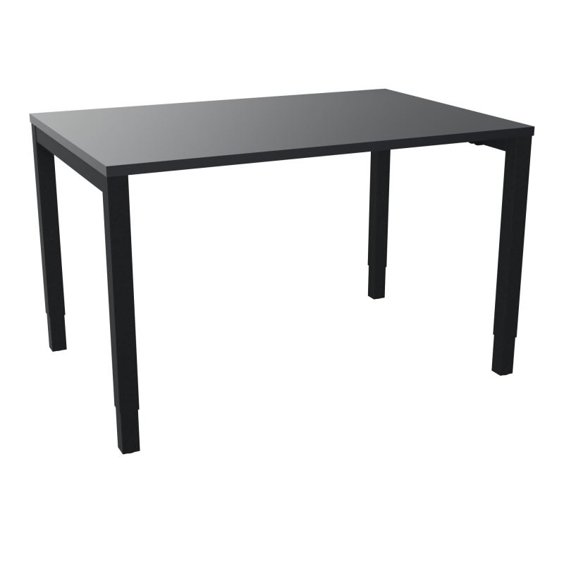 BUREAU ARIAL T RECT L120XP80EP25 PIED CARRE ARCHE REGLABLE  R9 ZP