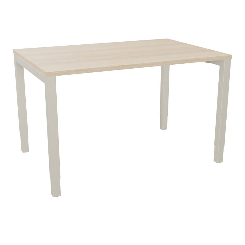 BUREAU ARIAL T RECT L120XP80EP25 PIED CARRE ARCHE REGLABLE RZ ZC