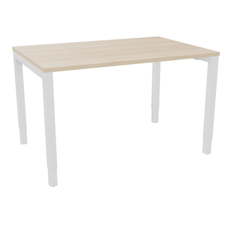 BUREAU ARIAL T RECT L120XP80EP25 PIED CARRE ARCHE REGLABLE RZ ZO