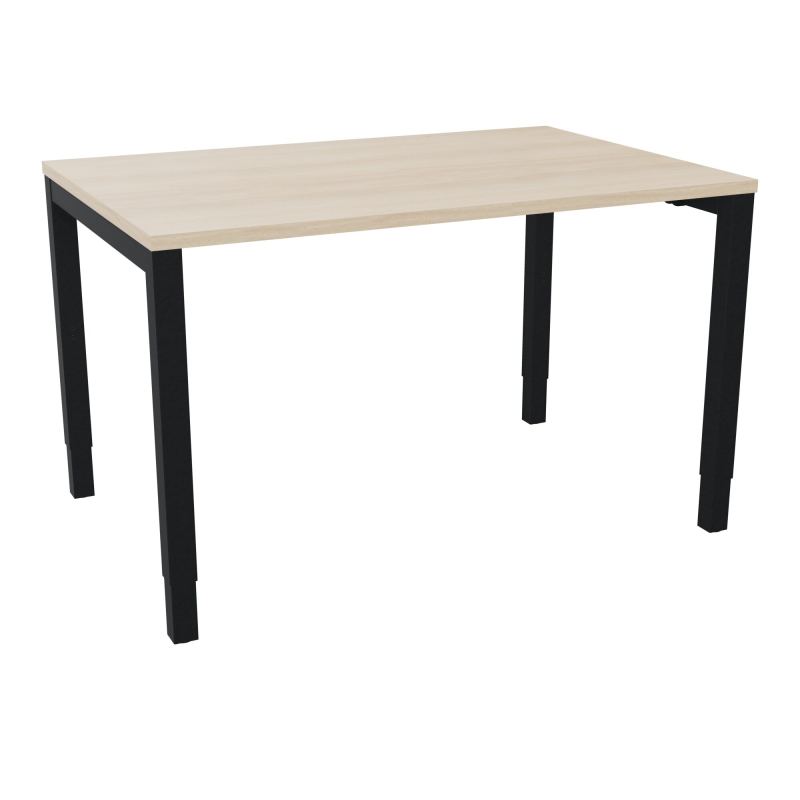 BUREAU ARIAL T RECT L120XP80EP25 PIED CARRE ARCHE REGLABLE RZ ZP