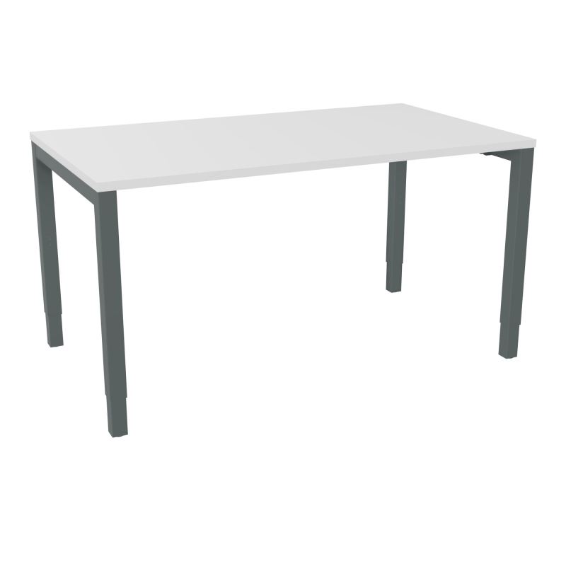 BUREAU ARIAL T RECT L140XP80EP25 PIED CARRE ARCHE REGLABLE MG SU