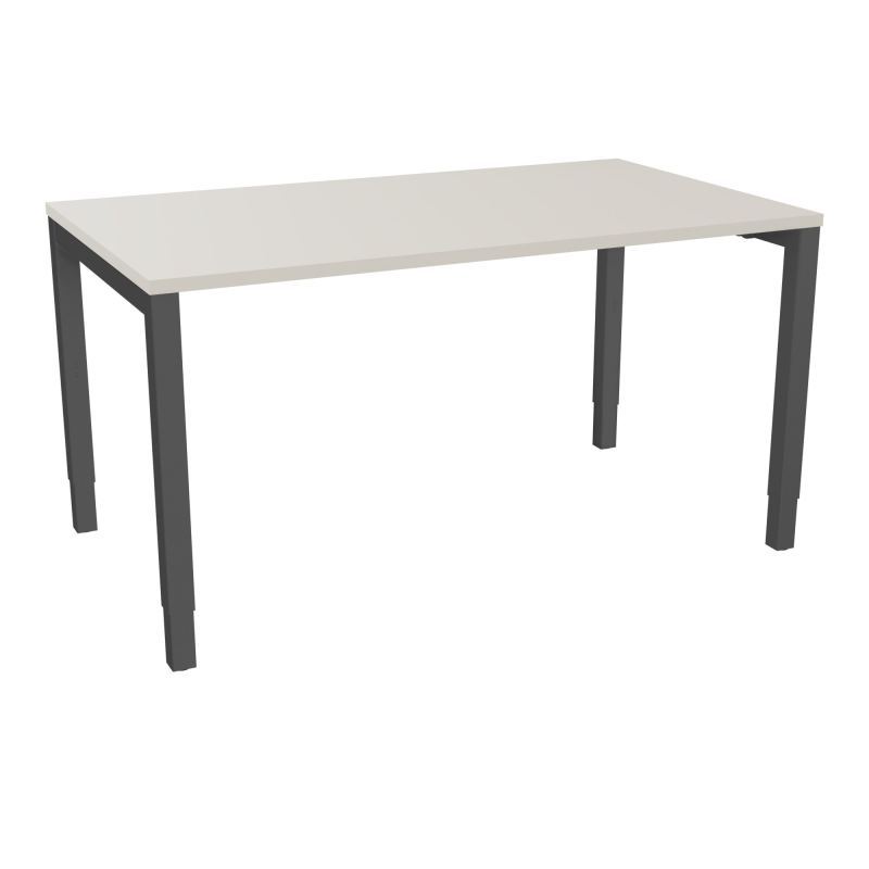 BUREAU ARIAL T RECT L140XP80EP25 PIED CARRE ARCHE REGLABLE N5 SC