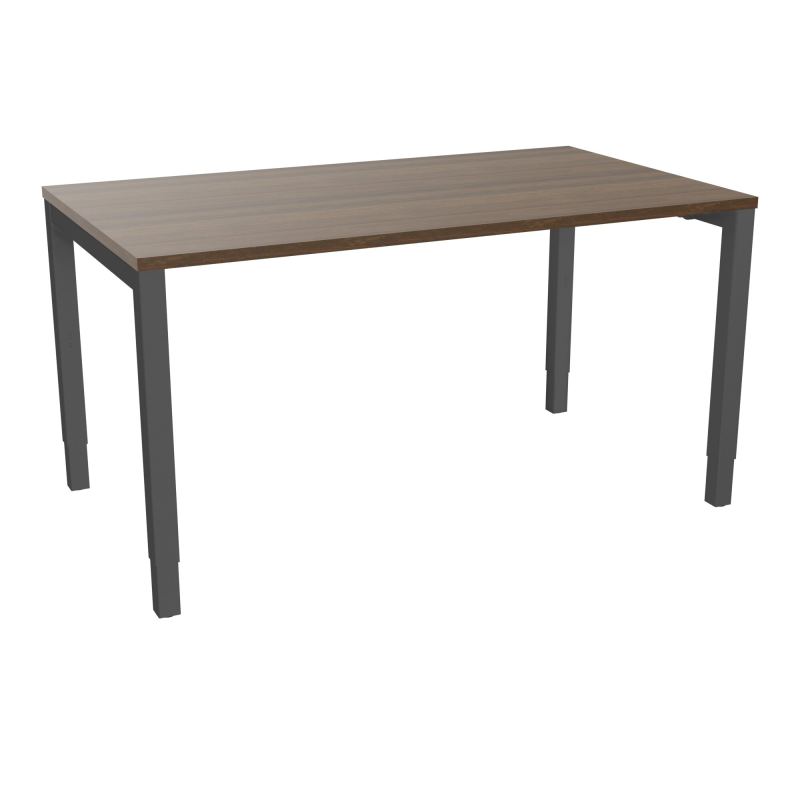 BUREAU ARIAL T RECT L140XP80EP25 PIED CARRE ARCHE REGLABLE N6 SC