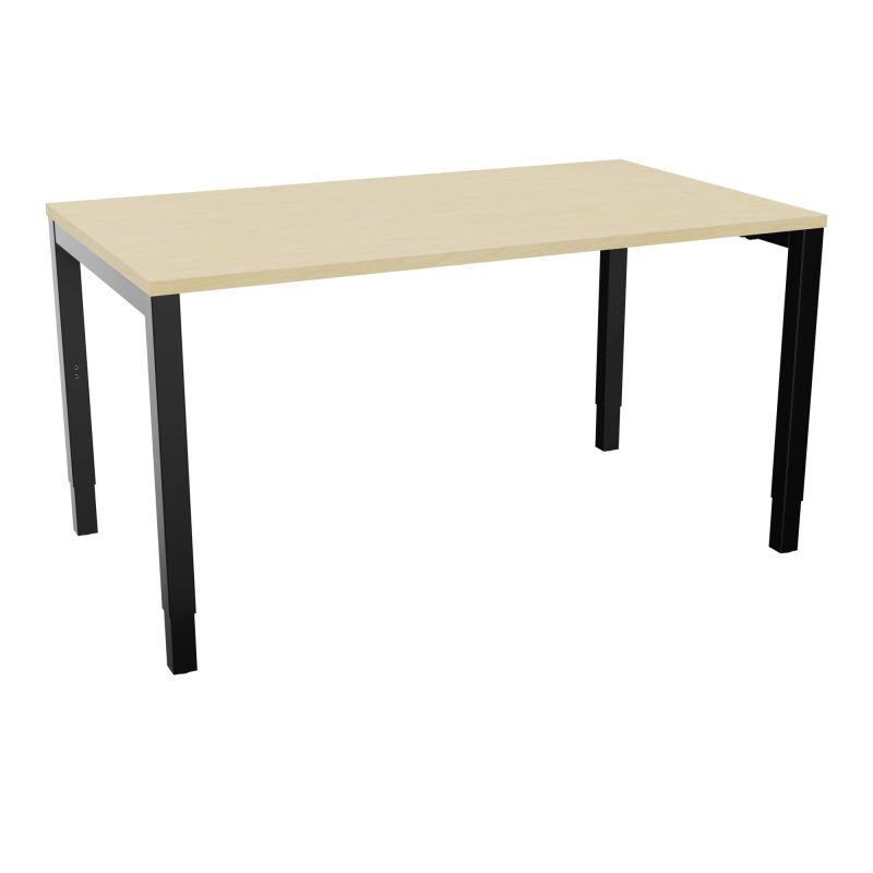 BUREAU ARIAL T RECT L140XP80EP25 PIED CARRE ARCHE REGLABLE N8 SG