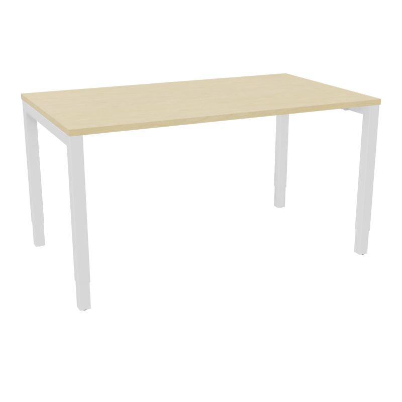 BUREAU ARIAL T RECT L140XP80EP25 PIED CARRE ARCHE REGLABLE N8 SO