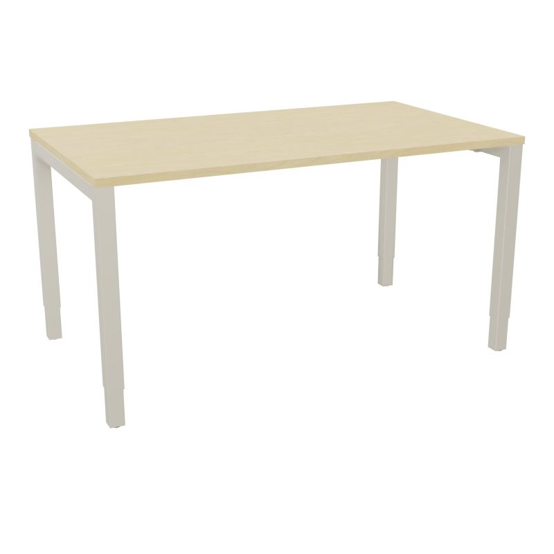 BUREAU ARIAL T RECT L140XP80EP25 PIED CARRE ARCHE REGLABLE N8 ZC