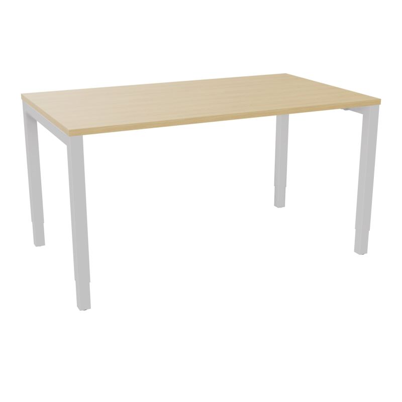 BUREAU ARIAL T RECT L140XP80EP25 PIED CARRE ARCHE REGLABLE  R1 SD