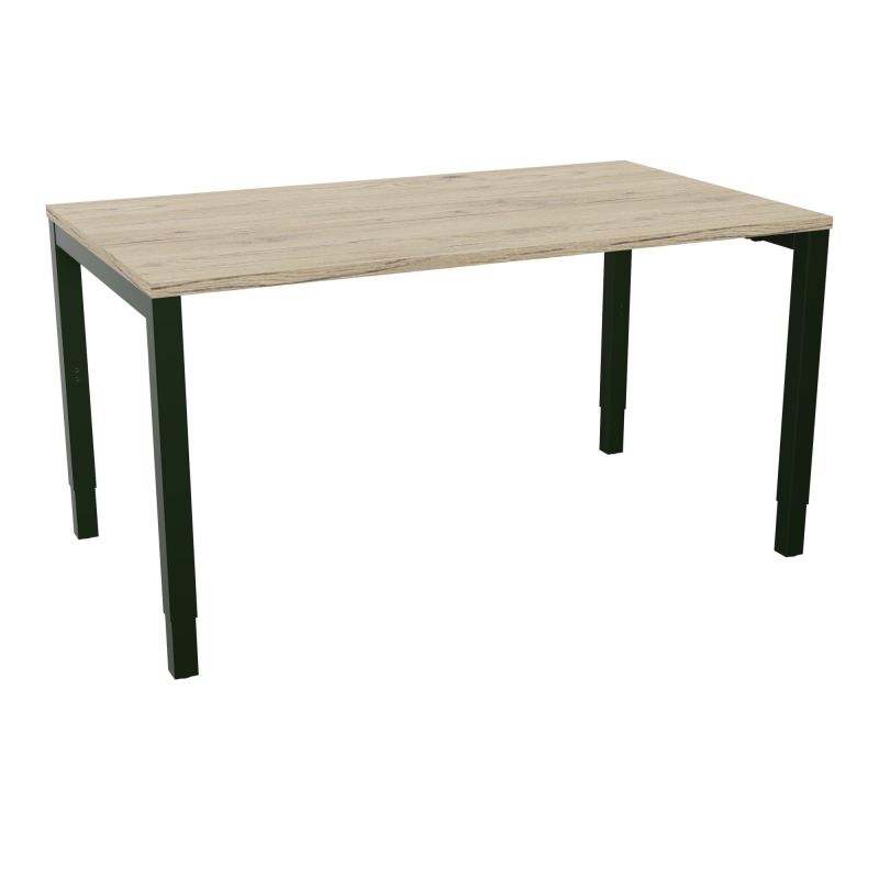 BUREAU ARIAL T RECT L140XP80EP25 PIED CARRE ARCHE REGLABLE R3 ST