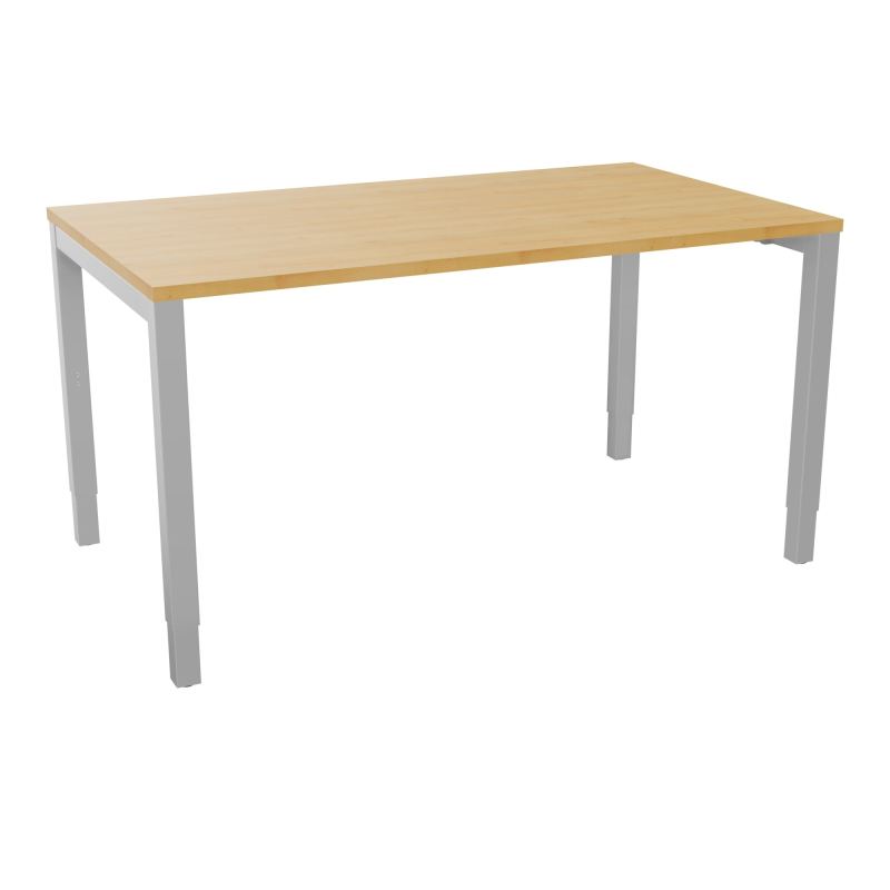 BUREAU ARIAL T RECT L140XP80EP25 PIED CARRE ARCHE REGLABLE  R5 SA