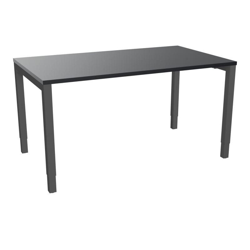 BUREAU ARIAL T RECT L140XP80EP25 PIED CARRE ARCHE REGLABLE  R9 SC