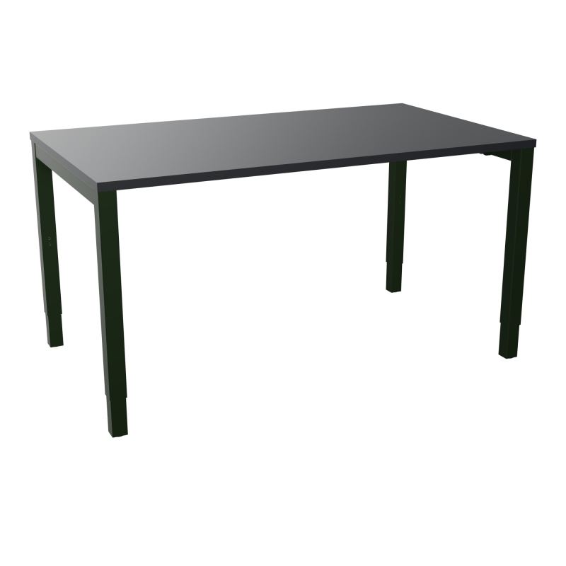 BUREAU ARIAL T RECT L140XP80EP25 PIED CARRE ARCHE REGLABLE  R9 ST