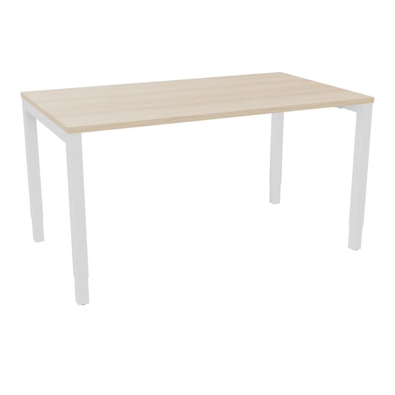 BUREAU ARIAL T RECT L140XP80EP25 PIED CARRE ARCHE REGLABLE RZ SO