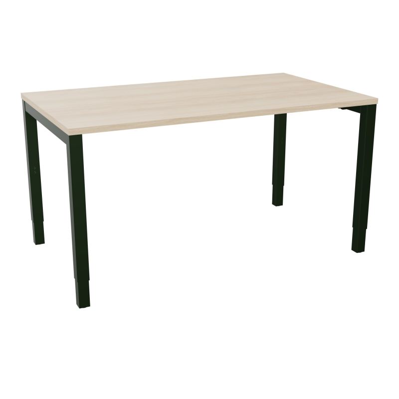 BUREAU ARIAL T RECT L140XP80EP25 PIED CARRE ARCHE REGLABLE RZ ST