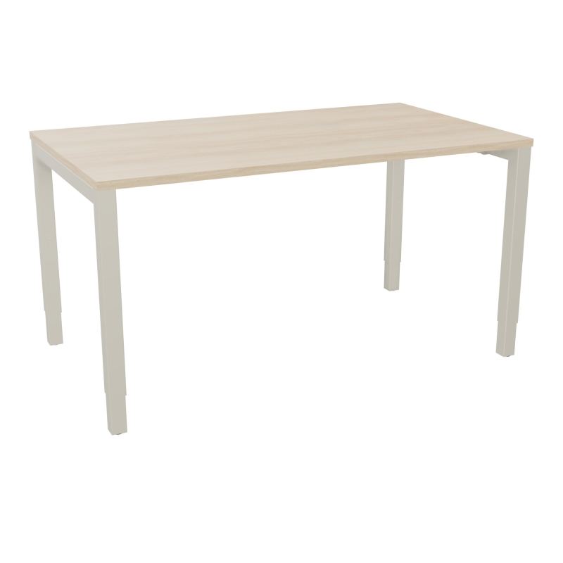 BUREAU ARIAL T RECT L140XP80EP25 PIED CARRE ARCHE REGLABLE RZ ZC