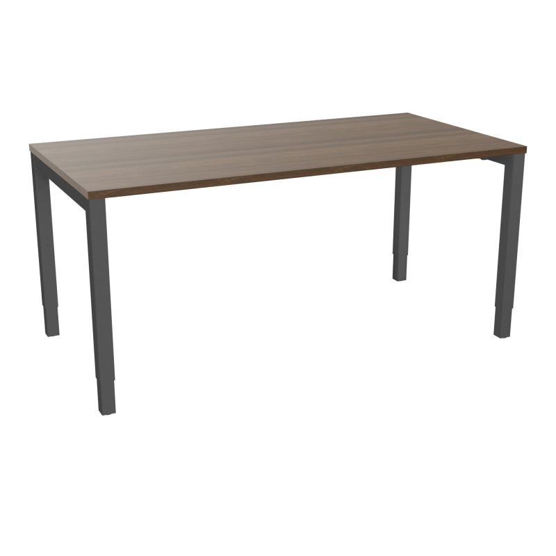 BUREAU ARIAL T RECT L160XP80EP25 PIED CARRE ARCHE REGLABLE N6 SC