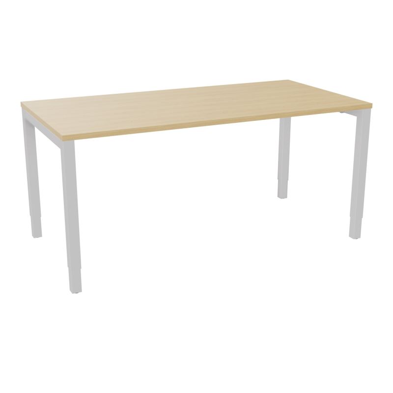 BUREAU ARIAL T RECT L160XP80EP25 PIED CARRE ARCHE REGLABLE  R1 SD