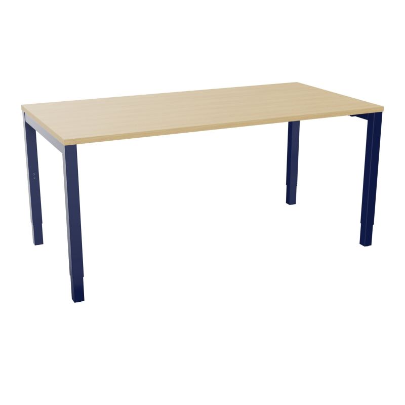 BUREAU ARIAL T RECT L160XP80EP25 PIED CARRE ARCHE REGLABLE  R1 X4