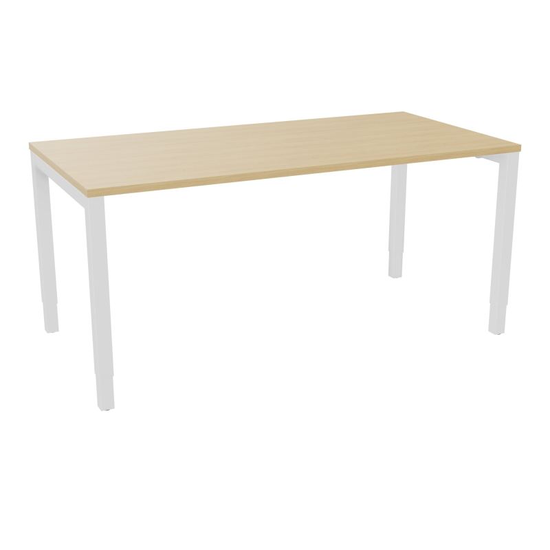 BUREAU ARIAL T RECT L160XP80EP25 PIED CARRE ARCHE REGLABLE  R1 ZO