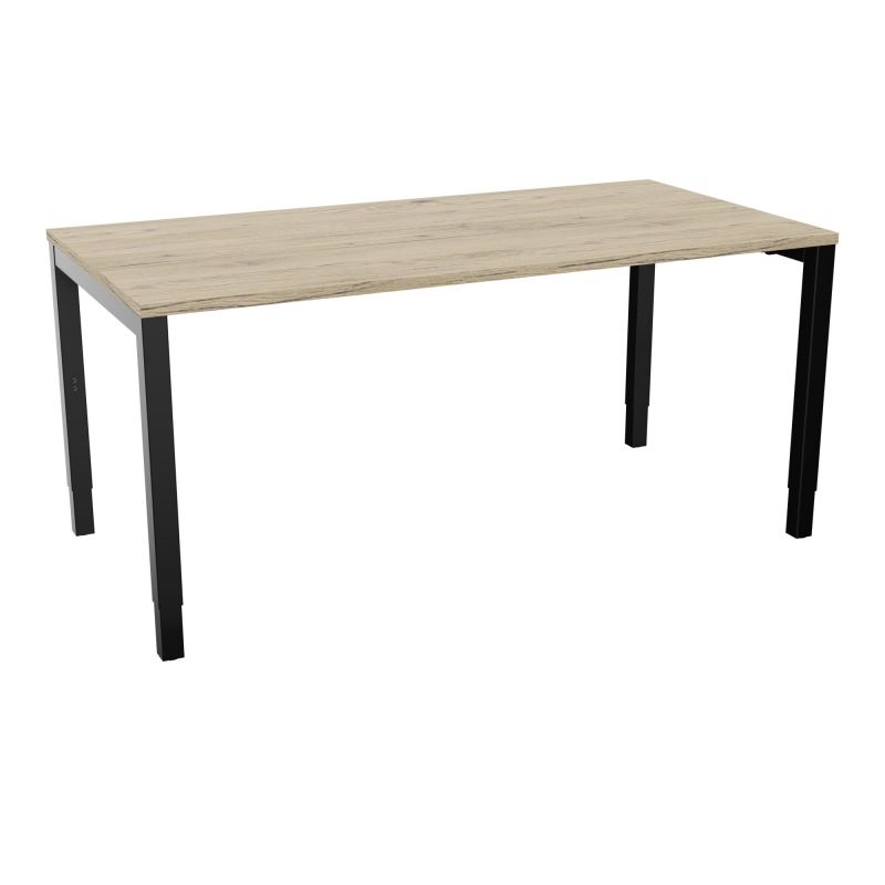 BUREAU ARIAL T RECT L160XP80 EP25 PIED CARRE ARCHE REGLABLE R3 SG