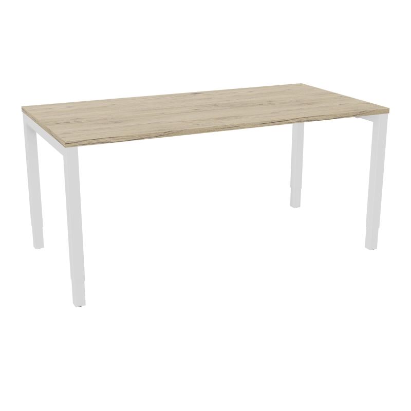BUREAU ARIAL T RECT L160XP80 EP25 PIED CARRE ARCHE REGLABLE  R3 SO
