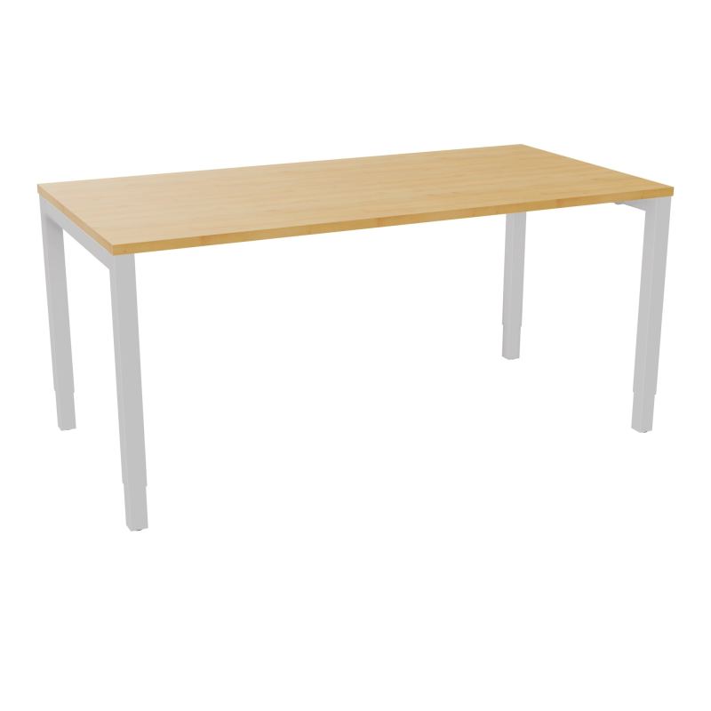 BUREAU ARIAL T RECT L160XP80EP25 PIED CARRE ARCHE REGLABLE  R5 SD