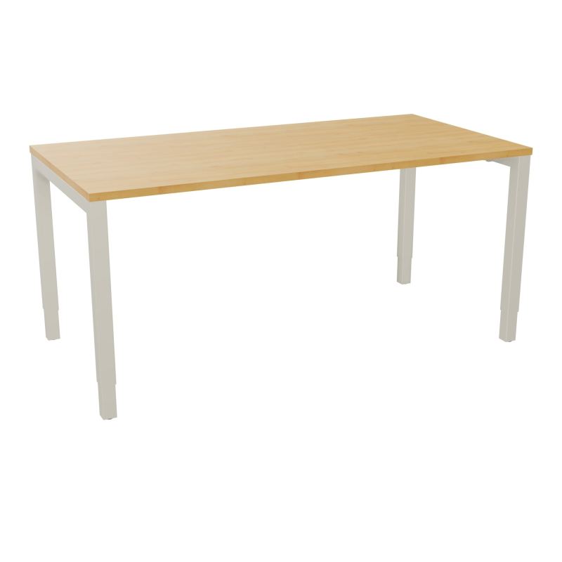 BUREAU ARIAL T RECT L160XP80EP25 PIED CARRE ARCHE REGLABLE  R5 ZC