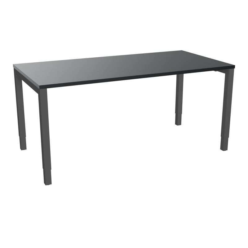 BUREAU ARIAL T RECT L160XP80EP25 PIED CARRE ARCHE REGLABLE  R9 SC